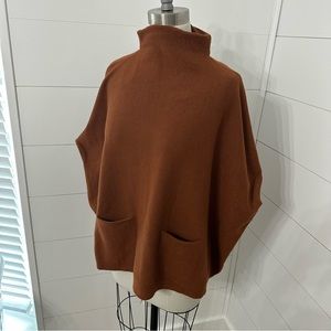 Anthropologie | Moth Poncho Sweater Tee | Oversized XS